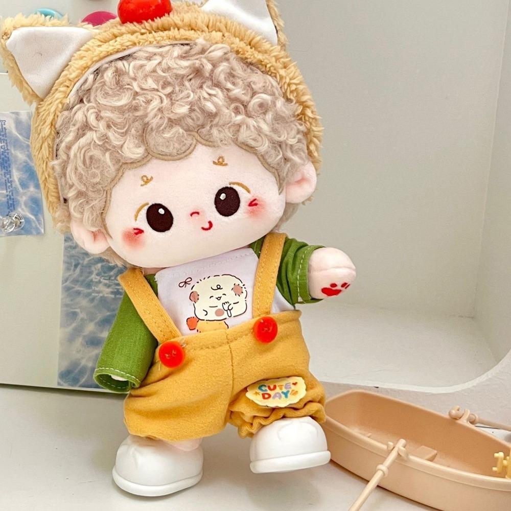 1 set Cartoon Set Cotton Doll's Clothes Bear Hat Plush Doll Clothes  20cm Cotton Doll