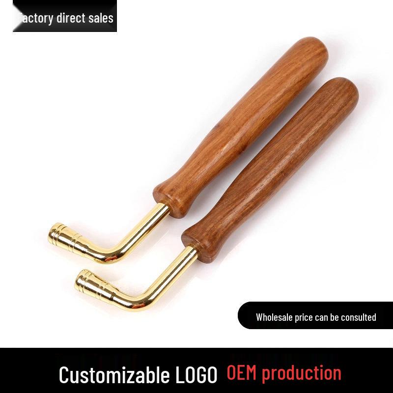 Rosewood Guqin Tuning Wrench - Solid Wood Stringing Tool for Guqin