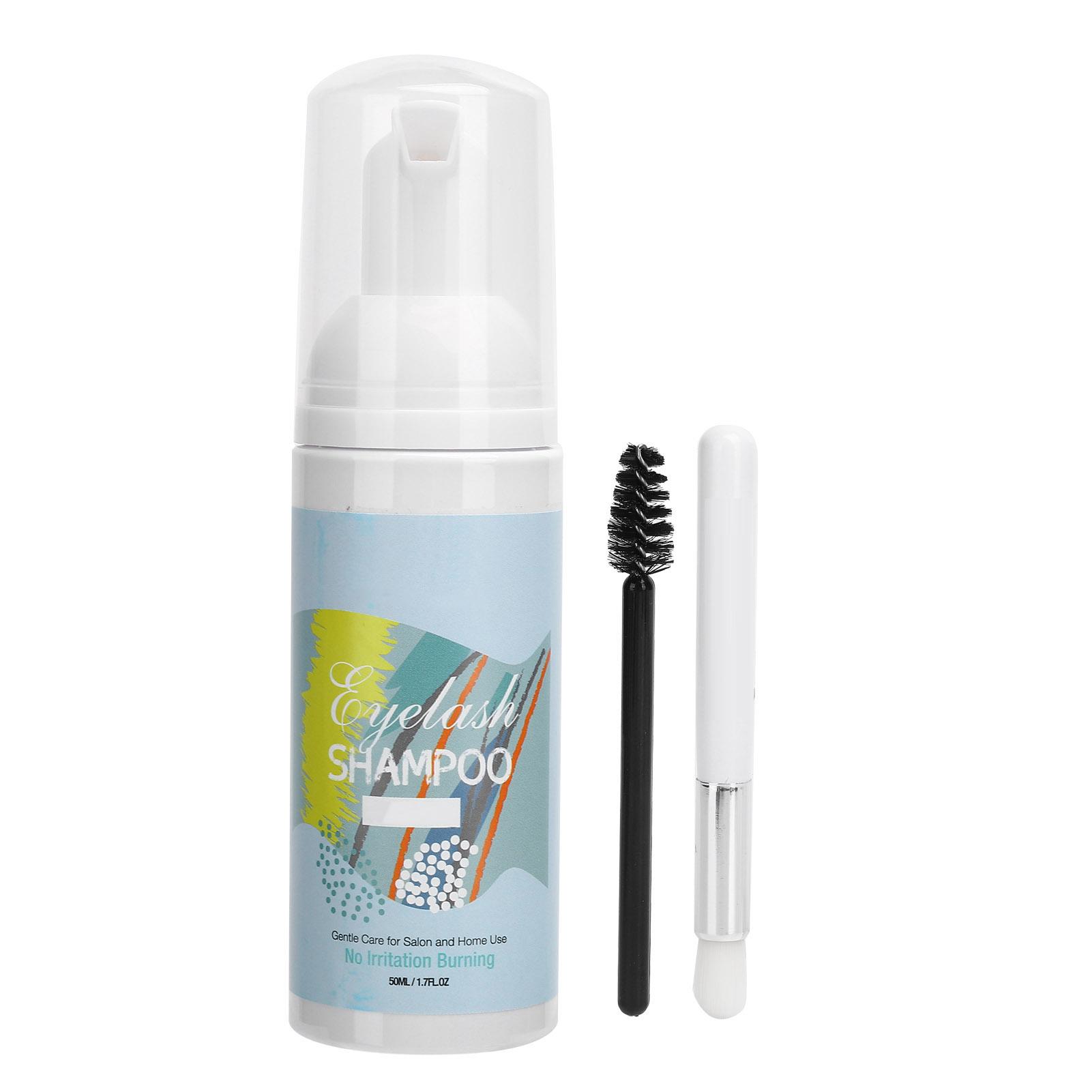 

50ml Eyelash Shampoo Moisturizing False Eyelash Extension Shampoo with Brush Tool