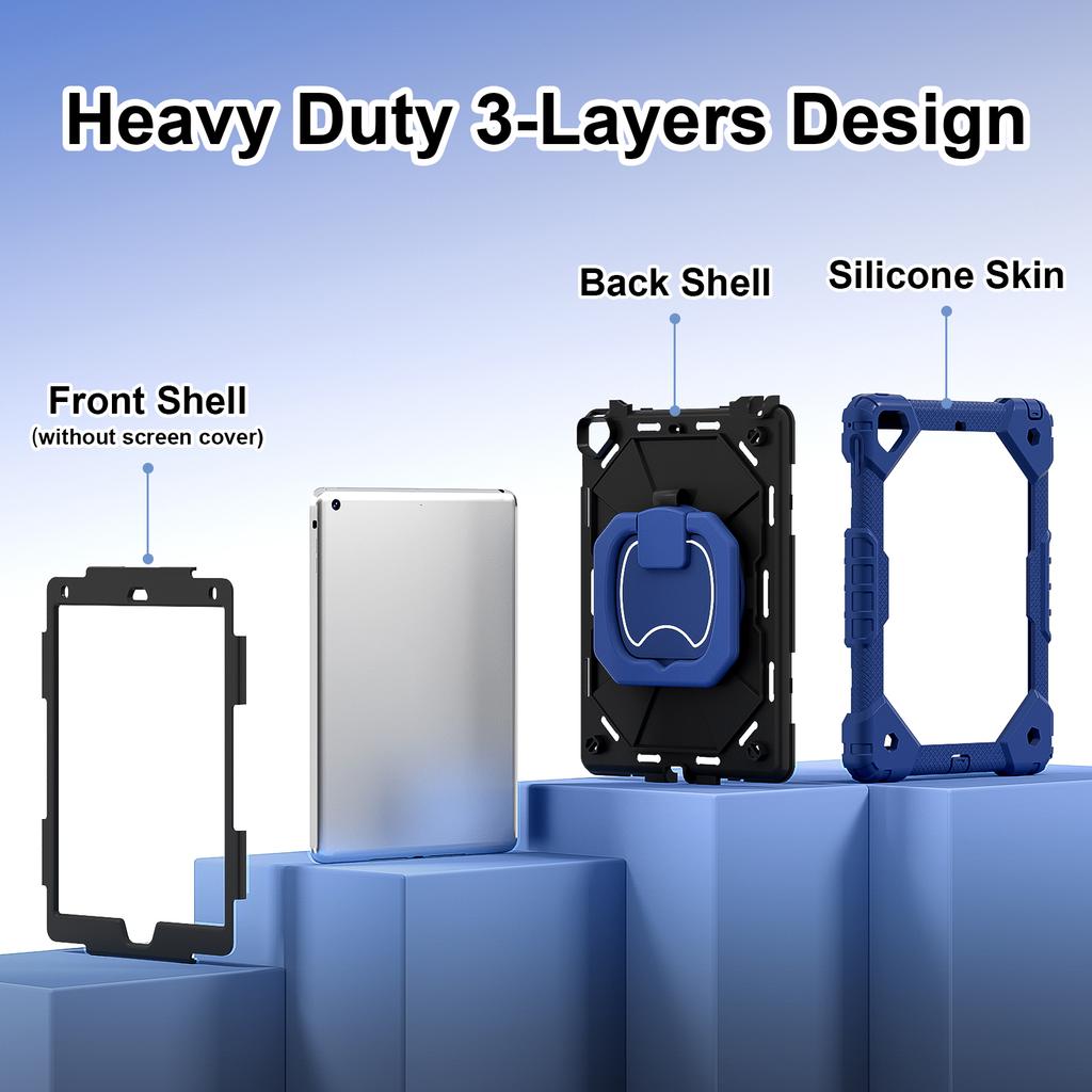 C3 for iPad Pro 9.7 inch (2016)/iPad 9.7-inch (2017)/(2018) Tablet Case Cover Handle Kickstand