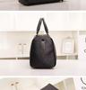 Black Woven Large Capacity Unisex Travel Shoulder Bag
