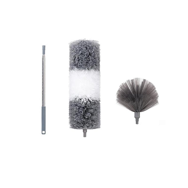 2.5 M 3 Set of Spider Web Broom Roof Ceiling Dust Sweep Cleaning Sweep Dust Broom Retractable and Extended Dust Duster