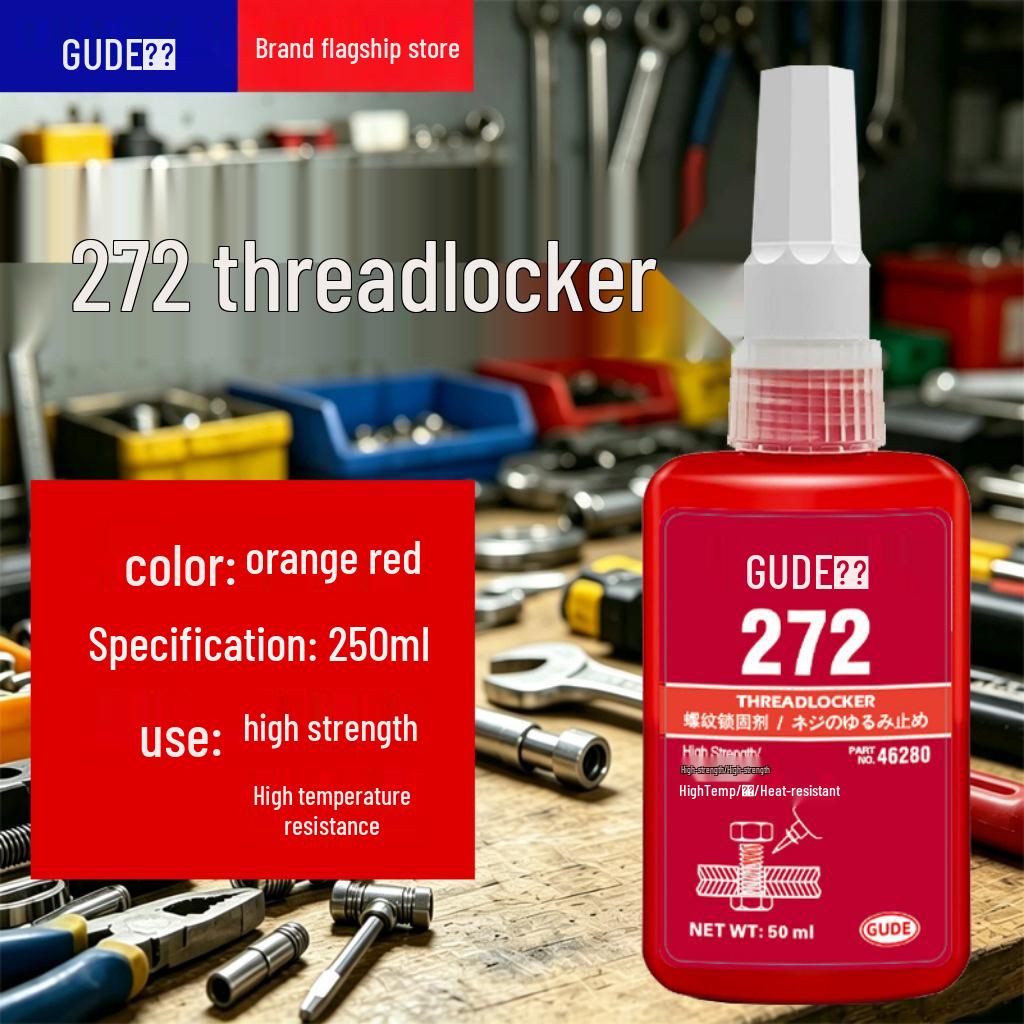 Anaerobic Threadlocker Adhesive 50ml - Screw Anti-Loosening for Fastening (Models 242, 243, 263, 271, 272, 277)