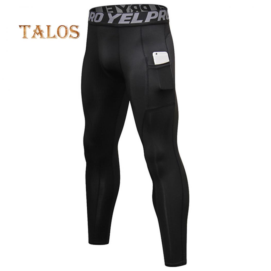 

TALOS мужские компрессионные штаны для бега быстросохнущие эластичные спортивные леггинсы с эластичной талией XL чёрный