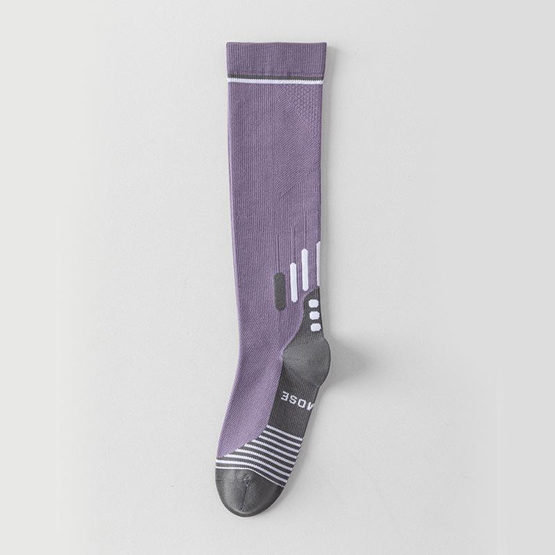 Sports Pressure Socks, Women's Long Stockings, Fitness Running and Rope Skipping Muscle Compression Socks, Yoga Slimming Legs Calf Socks