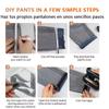 DIY Sewing Fabric Self-Adhesive Pants Paste Iron on Pants Edge Shorten Repair Pants for Jean Clothing and Jean Pants Apparel