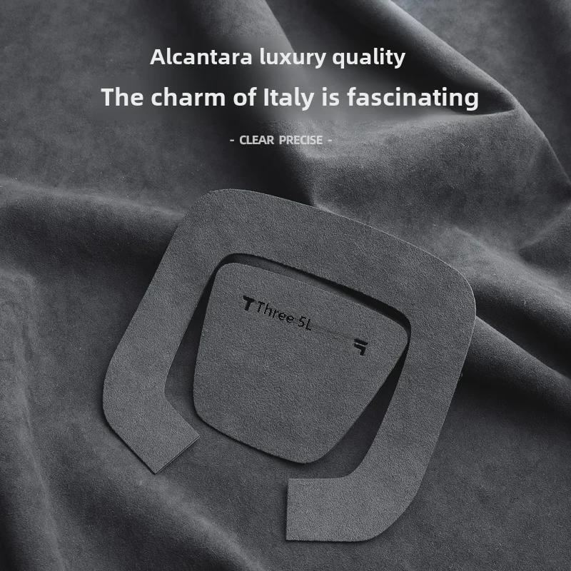 Alcantara Suede Sticker for Tesla Model 3 Steering Wheel Speaker Button