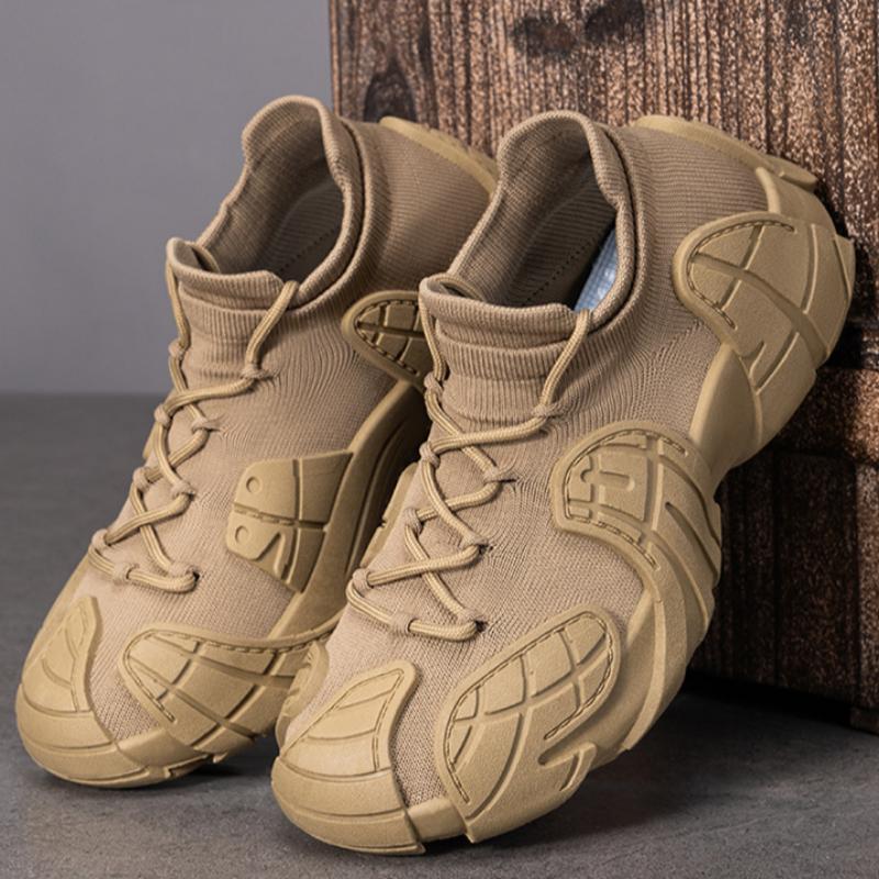 Pantofi Bărbați Plasă Flyweave Pantofi Casual Versatili Pantofi Unici Respirabili Pantofi Sport cu Talpă Groasă Pantofi Caracatiță Flyweave