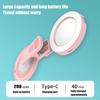Luce ad anello LED per selfie, design girevole a 180 gradi, super luminosa, 3 modalità, ricaricabile, luce magnetica per selfie, luce di riempimento per trucco con specchio