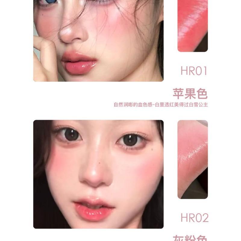 Two Tone Matte Blush Cream Brighten Contour Natural Glow Face Makeup