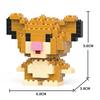Cartoon Building Blocks, Animal Dolls, Educational Assembling Toys, Ornaments, Small Particles, Children's Birthday Gifts