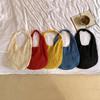 Polyester Knit Tote Bag for Women Oversized Crochet Shoulder Handbag Soft Mesh Woven Purse Casual Daily Commute Bag