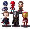 Charming Avengers Birthday Cake Decoration Figures Including Iron Man And Captain America For Kids' Celebrations
