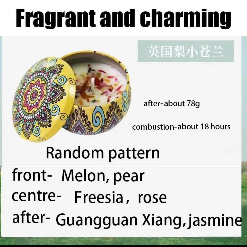 Dried flowers Scented candles DIY Get married creatively Soy candle incense companion gift A little candle for birthday present