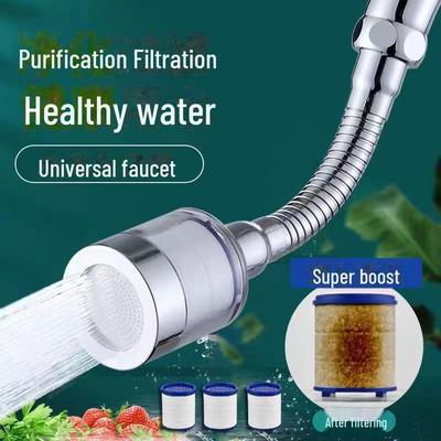 Estensione universale per rubinetto e soffione doccia con filtro per l'acqua