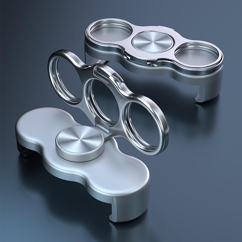 Drehbarer Drei-Finger-Rückenclip-Handyhalter & Ständer