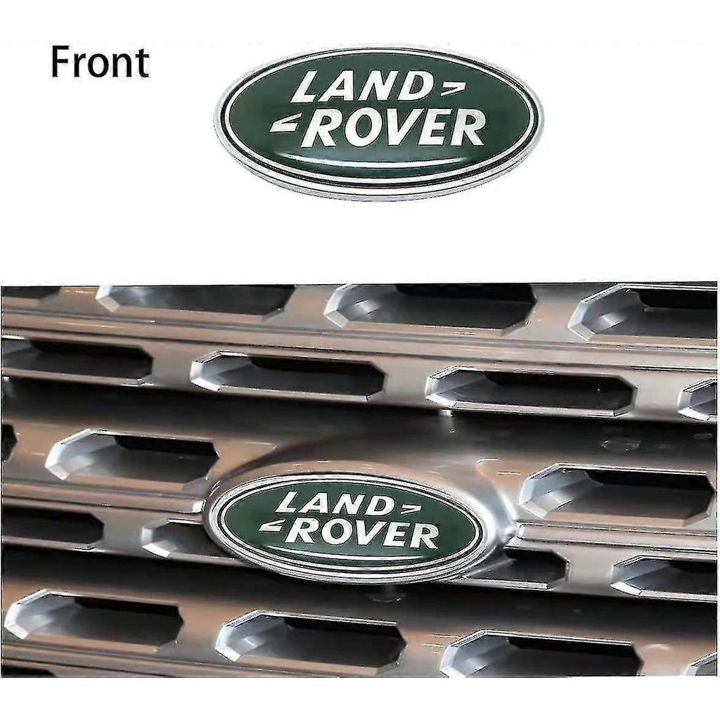 2 adet Land Rover Izgara Rozeti Bagaj Kapağı Oval Rozet Etiketi Uyar, Land Rover Range Rover Rozet İsimliği Uyar (koyu yeşil)