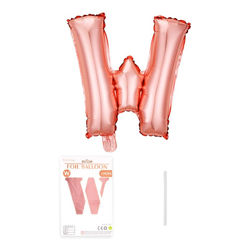 Independent Paper Card Packaging 16-Inch English Letter Aluminum Film Balloon Birthday Party Decoration Arrangement Aluminum Foil Balloon