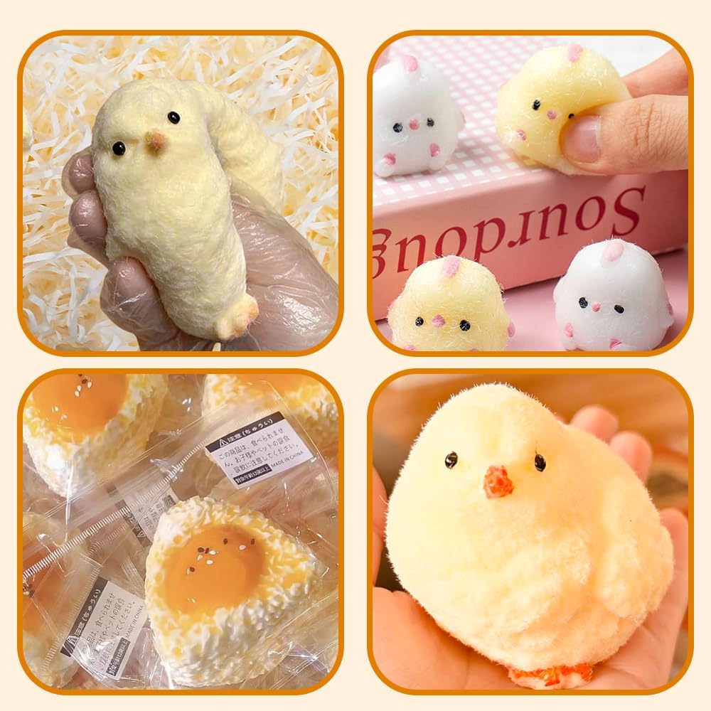 Silicone Simulation Squishy Food Toy for Office and Students Sensory Stress Time Slow Festival Prize - Play, Relief, Cute, Squeezable, Killer,
