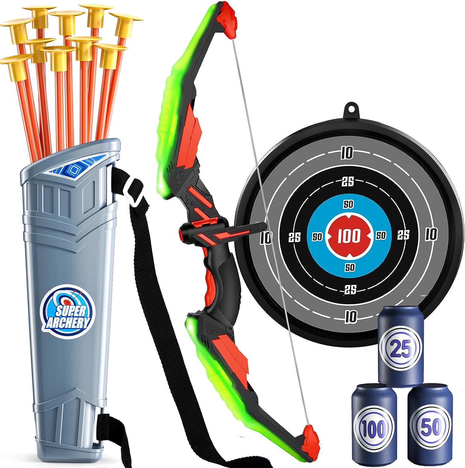 Kids Outdoor Sports Light Bow and Arrow Toy Set