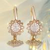 Classic Cute Personality Inlaid Zircon Earrings for Women Fashion Luxury Wedding Vintage Zircon Bridal Accessories