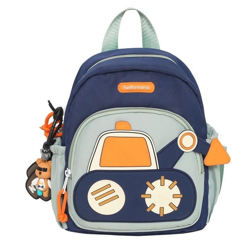 Schoolbag cute backpack boys girls kindergarten children school bag new cartoon car light backpack