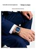 OFNS Men's Quartz Watch - Barrel-Shaped Steel, Silicone Strap, Waterproof, Luminous, Double Calendar, Trendy Casual Design