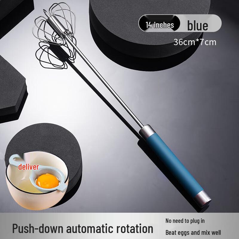 Zhaoran Semi-automatic Stainless Steel Egg Beater Set