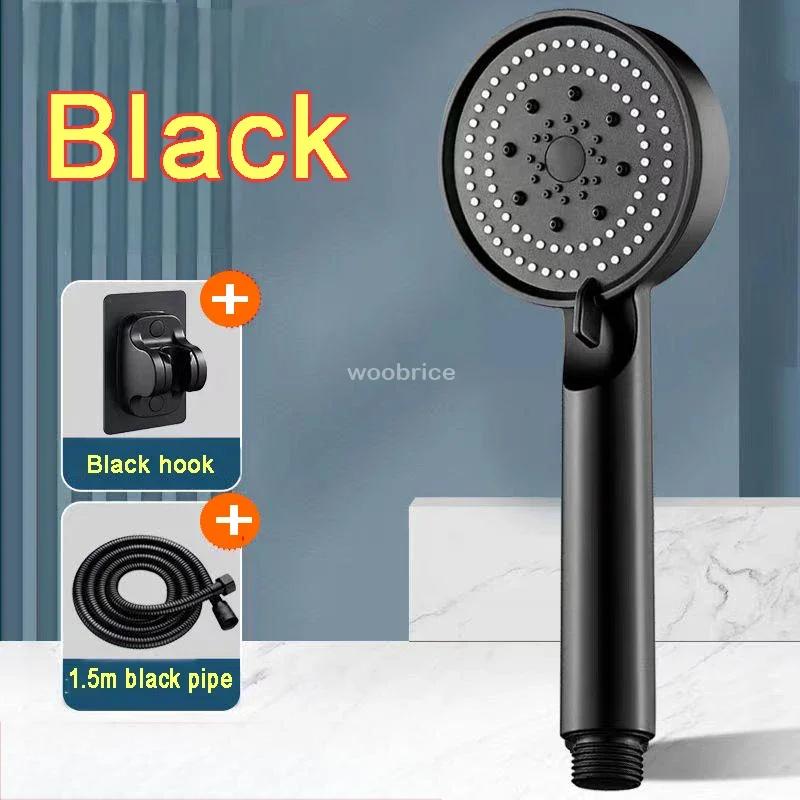 5 Modes Shower Head High Pressure Shower Head Water Saving  Adjustable High Pressure Shower Head Set Bathroom Acssories