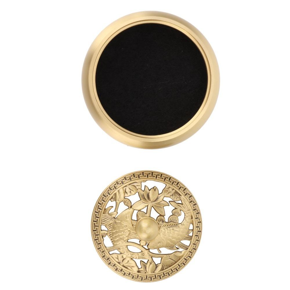 3pcs With Lid Incense Burner Holder Brass Brass Incense Burner  For Home Yoga Spa Decor
