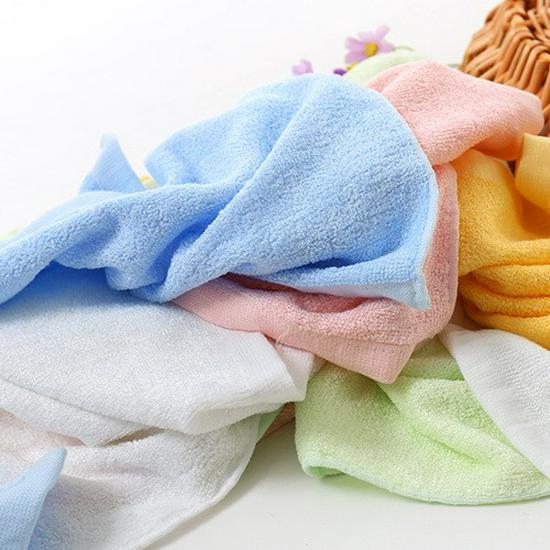 Bamboo Fiber Face Wash & Hand Towel Set for Kids – Absorbent Towels & Bibs