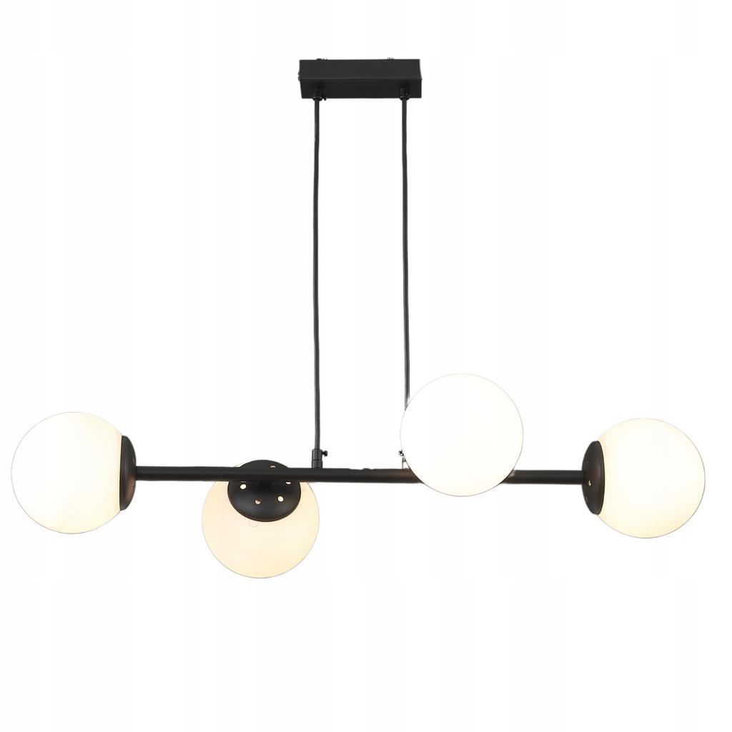 Pendant Lamp Ceiling Chandelier Balls Black Modern Milky