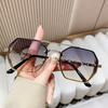 Outdoor Colorful Punk Square Sunglasses Women Men Minimalist Gradient Sun Glasses Mirror Black Colors Designer Brand Fashion