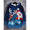 Christmas Santa Claus 3D Printed Hoodies Girl Boy Casual Fashion Oversized Sweatshirts Hoodie Pullovers Tracksuit Kids Clothing