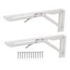 2pcs Folding Table Bracket Wall Mounted Collapsible Shelf Bracket 34cm/13.39in for RV Boat
