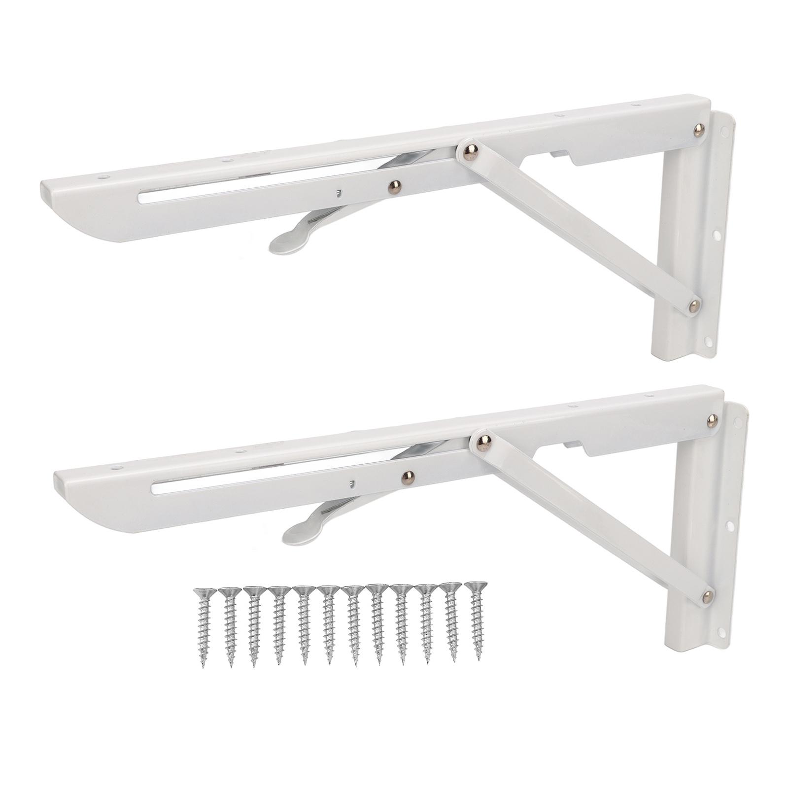 

2 шт. Складной кронштейн для стола Настенный складной кронштейн для полки 34 см/13,39 дюйма для автодома, лодки