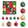 Christmas Ornaments Set Shatterproof Plastic Baubles Snowflakes Stars Hanging Ornament for Xmas Tree Holiday