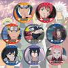 Naruto Anime Badge Set Itachi Uchiha Madara Obito Zabuza Minato Namikaze Cartoon Tin Pin  Cosplay Accessories For Fans