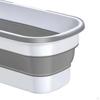 Collapsible Mop Bucket with Roller Handle, Portable Folding Size 22" X 7.8" for Indoor