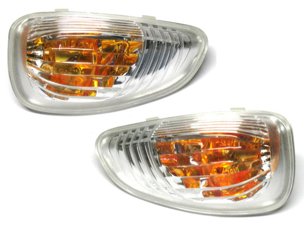 Renault Master 2010- GELBER Blinker mit WEISSER Birne im Spiegel, links + rechts, 2 Stück, SET