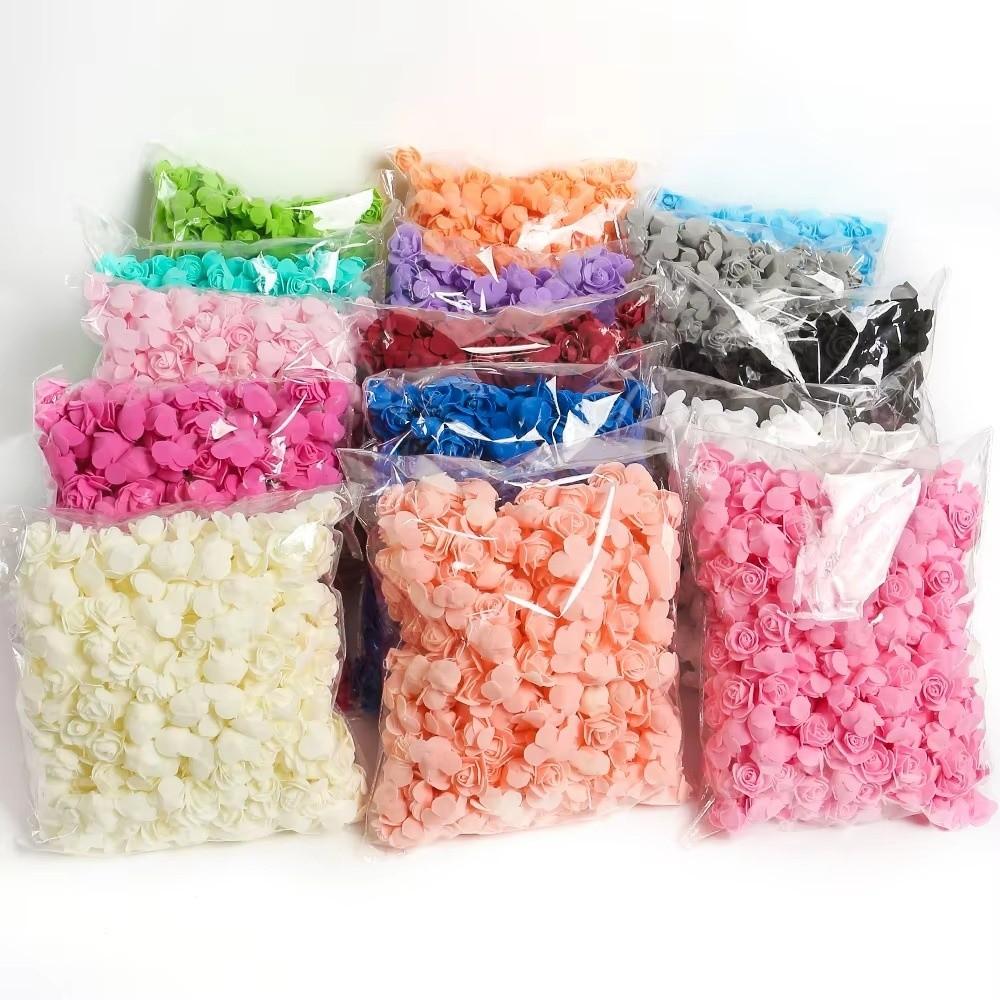 100Pcs Foam Foam Rose Handmade Foam Rose Heads Gift Artificial Flowers Valentines Day