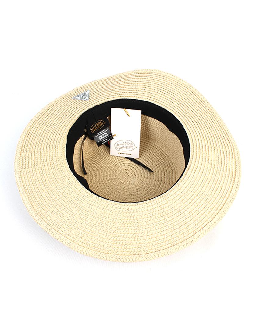 Yunibeosyeolkemiseuteuli Summer Beige Flat Panama Hat Panama Hat