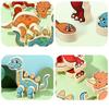 Children's Traffic Dinosaur Creative Three-dimensional Building Block Puzzle Toy