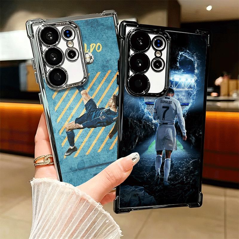 Football Star R-Ronaldo C-CR7 Soft Phone Case For Samsung Galaxy S26 Ultra S25 Edge S24 FE S23 Plus S22 S21 + S20 Plating Anti-F