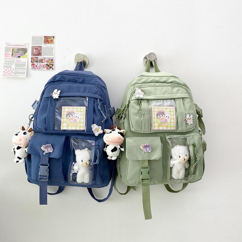 Cute Cartoon Girl Backpack, Girls' High-end Schoolbag, Instagram High Appearance Level Backpack, Lightweight Student Schoolbag