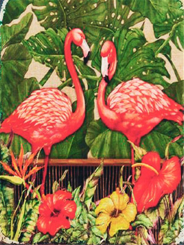 RUOPOTY Acrylic Painting By Numbers Flamingo Animals Paint On Canvas Coloring By Numbers Gift Home Decor Wall Room