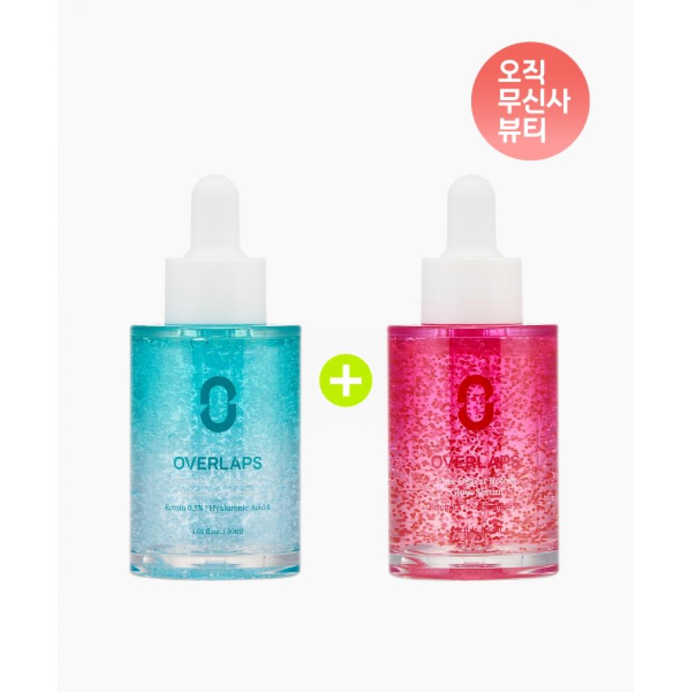 Overlaps Ectoin Moisture Soothing + Radiance And Elasticity Serum Duo NONE