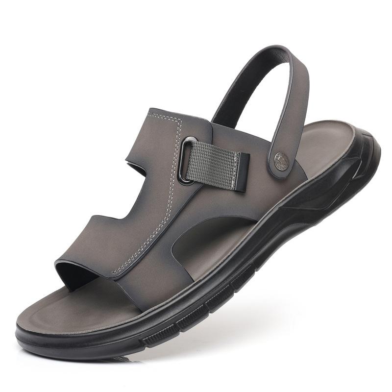 Sandals Men's 2025 New Outer Wear Driving Dual-purpose Men's Thick-soled Sandals Soft-soled Beach Shoes