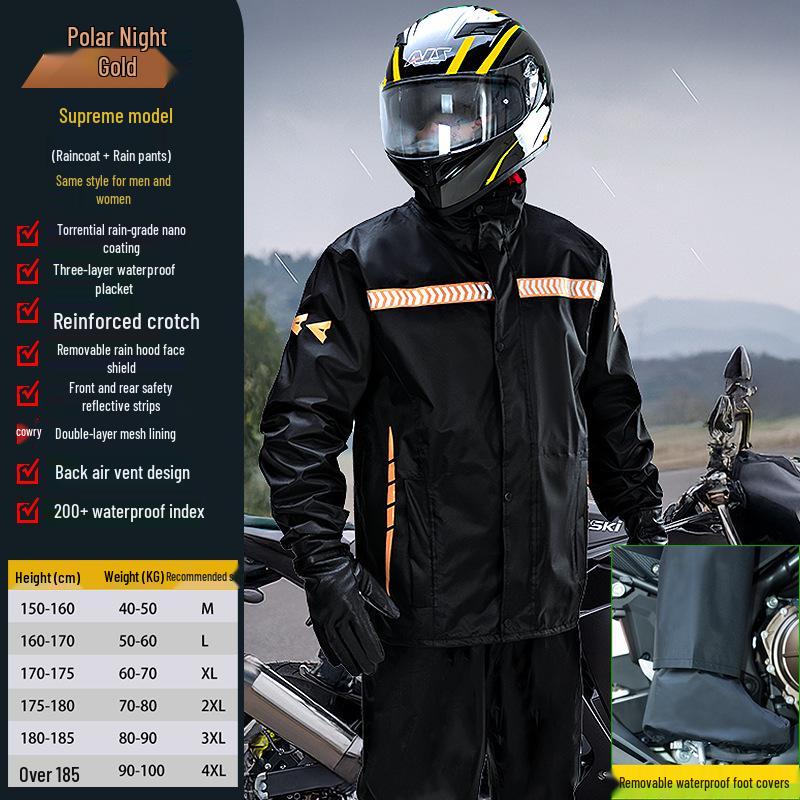 Unisex Long Raincoat Overcoat Set for Hiking & Travel