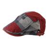 Cotton Men Baseball Cap Headwear Casquette Ivy Cap Luxury Irregular Plaid Beret  Sunscrean